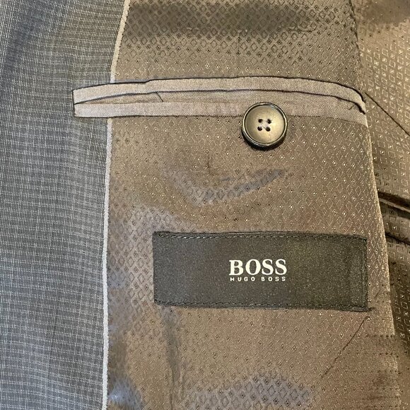 Hugo Boss 2-Piece Suit 40L (40R) Blue/Grey - Picture 6 of 13